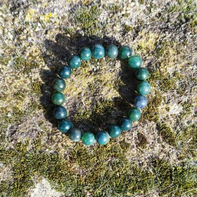 Bracelet "Porte Bonheur" en Agate Mousse
