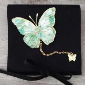 Marque page Papillon vert