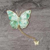 Marque page Papillon vert