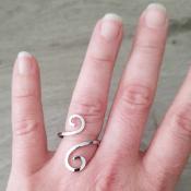 Bague argentée Dalia