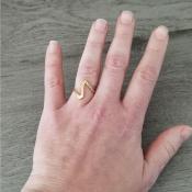 Bague dorée Dina
