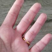 Bague dorée Marlène
