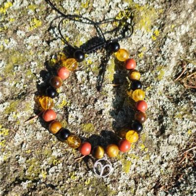 Bracelet cordon signe astrologique "Bélier"