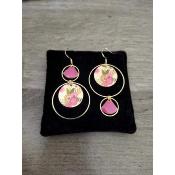 Pendante dpareille dor Rose