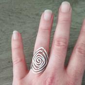 Bague argente Marjorie