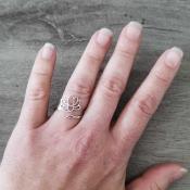 Bague argentée Mélissandre