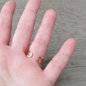 Bague dorée Alex