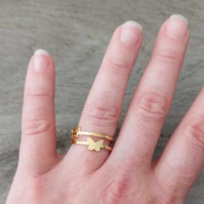 Bague dorée Alex