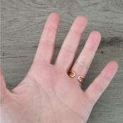 Bague dorée Noélie