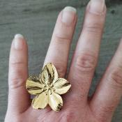 Bague dore Nour