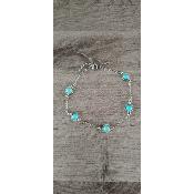 Bracelet de cheville argent Talia