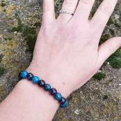 Bracelet "Perte de poids" en Apatite et Charoïte