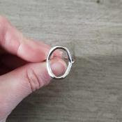 Bague argentée Marlène