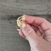 Bague dorée Aïka
