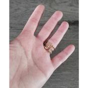 Bague dorée Daphnée