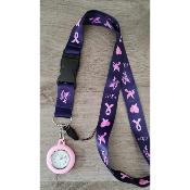 Montre ruban Octobre rose Eléonore