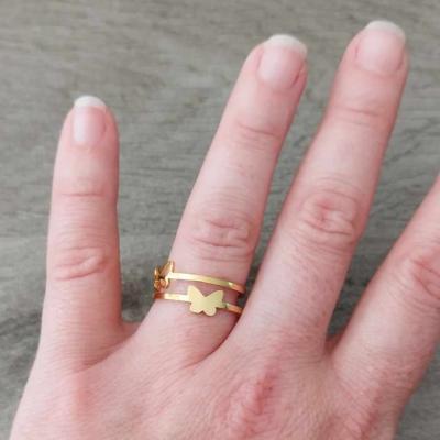 Bague dorée Alex