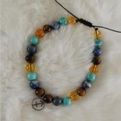Bracelet cordon signe astrologique "sagittaire"