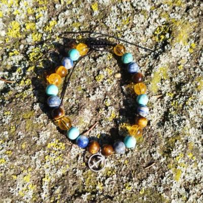 Bracelet cordon signe astrologique "sagittaire"