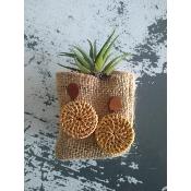 Clou en bois et rotin Julie