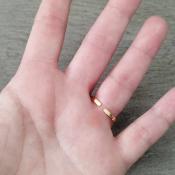 Bague dorée Aïcha