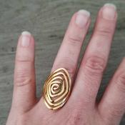 Bague dorée Marjorie