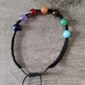 Bracelet macram "Harmonisation et Gurison" 7 chakras