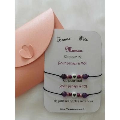 Carte-bracelet Mère/fille 