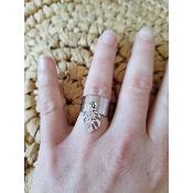 Bague pendentif argenté Lise