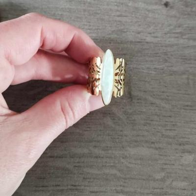 Bague dorée Lison
