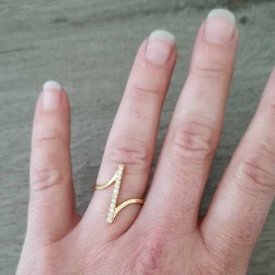 Bague dorée Maé