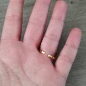 Bague dorée Marjorie