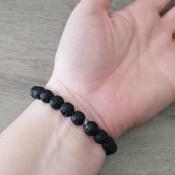 Bracelet "Harmonisation et Libération" 7 chakras et pierres de lave
