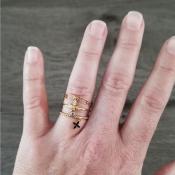 Bague dorée Alessa