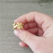 Bague dorée Isia