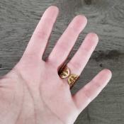 Bague dorée Lison