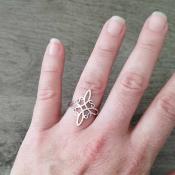 Bague argentée Assia
