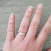 Bague argentée Nelly