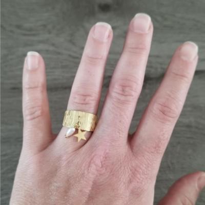 Bague dorée Diane