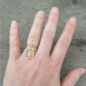 Bague dorée Noélie