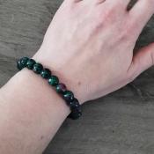 Bracelet "Enthousiasme" en Rubis Zoïsite