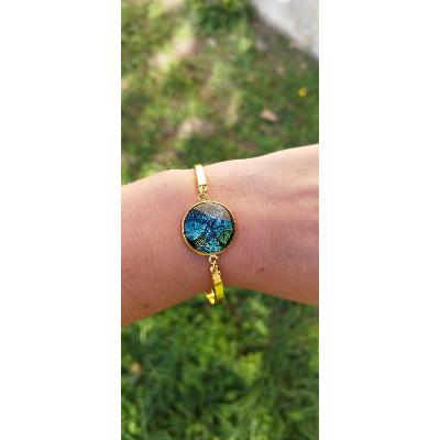 Bracelet plat doré Agathe