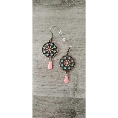 Pendantes bronze er rose Lydia