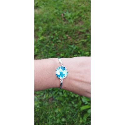 Bracelet plat argenté Raya