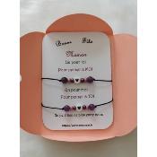 Carte-bracelet Mère/fille 