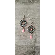 Pendantes bronze er rose Lydia