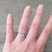 Bague argentée Alex