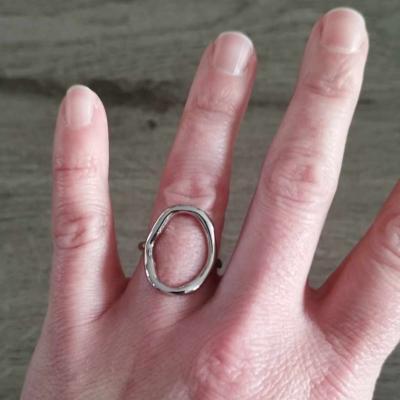 Bague argentée Marlène