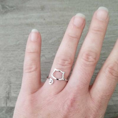 Bague argentée Maya