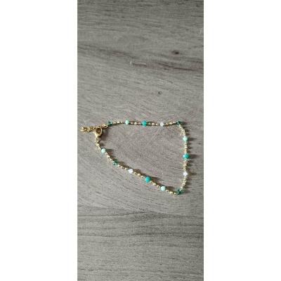 Bracelet de cheville doré Céleste